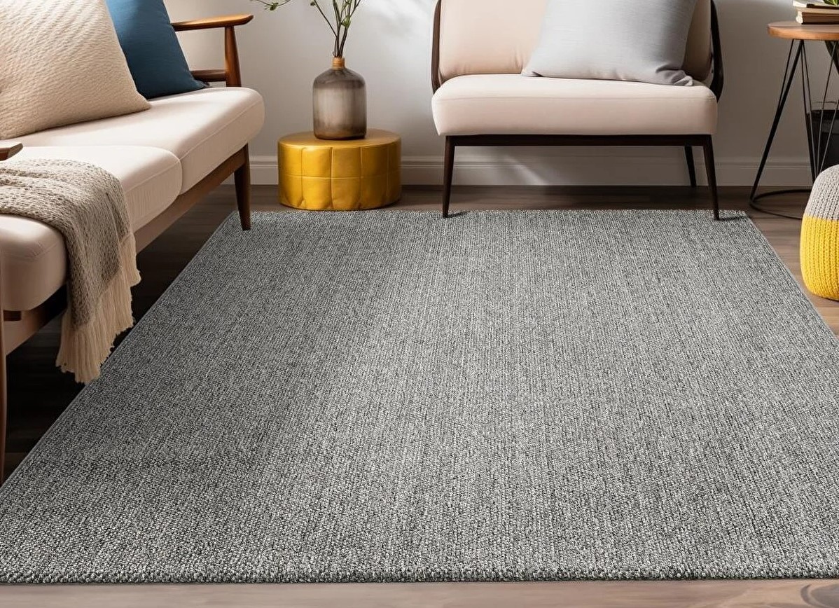 Sisal Halı Kullanılmış Modern Salon